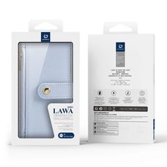 Dux Ducis Lawa Leather Case for iPhone 15 Pro Max - Blue-thumb-2