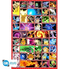 Pokemon Moves Poster - 91.5x61 cm / Fan Shop and Merchandise