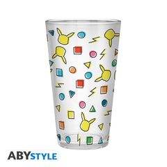 POKEMON Large Glass - Pikachu Pattern - 400 ml x2 / Fan Shop and Merchandise
