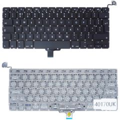 Πληκτρολόγιο Laptop Apple Macbook Pro 13.3 A1278 MB990 MC371 MC723 MD313 BLACK με κάθετο ENTER ( Κωδ.40170UK )