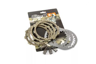 Κιτ Δισκοι Συμπλεκτη Carbon Aprilia Rs 50, Rx 50, Dt 50, Tzr 50 (Am6) Minarelli (4Τεμ) | Stage6