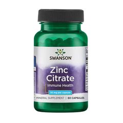 SWANSON ZINC CITRATE 30MG 60CAPS