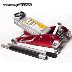 2.5 TON LOW PROFILE ALUMINIUM AND STAINLESS STEEL 4X4 HYDRAULIC RACE RACING DRAG TROLLEY JACK