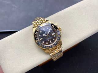 Rolex GMT Master II 40’ Gold 126718GRNR Tiger Iron Dial Edition Swiss Superclone Quality Replica 1:1 Best Factory