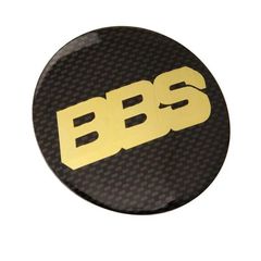 Αυτοκόλλητο Κεραμικό Κέντρου Ζάντας Για BBS Carbon Μαύρο-Χρυσό 65mm 1 Τεμάχιο