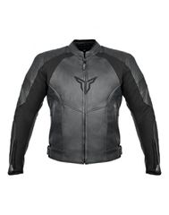 Nordcode Racer Leather Jacket Oversize Black