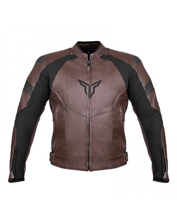 Nordcode Racer Leather Jacket Oversize Brown/Black