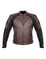 Nordcode Racer Leather Jacket Oversize Brown/Black