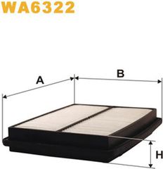 Wix Filters Φίλτρο Αέρα - WA6322