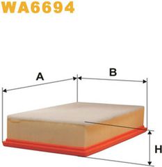 Wix Filters Φίλτρο Αέρα - WA6694