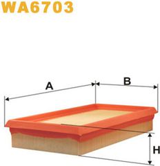 Wix Filters Φίλτρο Αέρα - WA6703