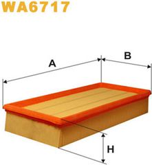 Wix Filters Φίλτρο Αέρα - WA6717