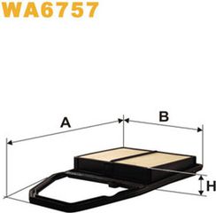 Wix Filters Φίλτρο Αέρα - WA6757