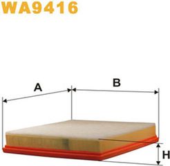 Wix Filters Φίλτρο Αέρα - WA9416