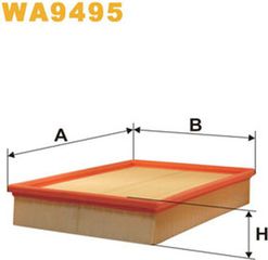 Wix Filters Φίλτρο Αέρα - WA9495