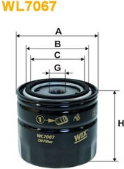 Wix Filters Φίλτρο Λαδιού - WL7067