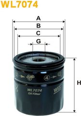 Wix Filters Φίλτρο Λαδιού - WL7074