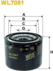 Wix Filters Φίλτρο Λαδιού - WL7081