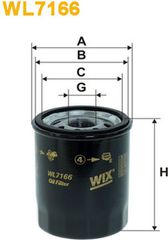 Wix Filters Φίλτρο Λαδιού - WL7166