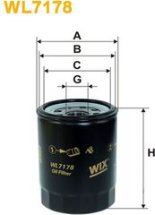 Wix Filters Φίλτρο Λαδιού - WL7178