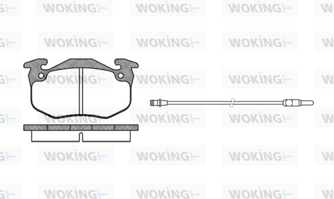 Woking Σετ τακάκια, Δισκόφρενα - P0443.32