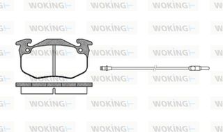Woking Σετ τακάκια, Δισκόφρενα - P0443.32