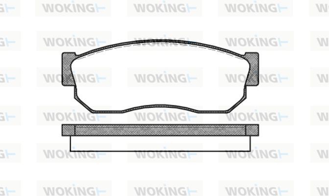 Woking Σετ τακάκια, Δισκόφρενα - P0493.10