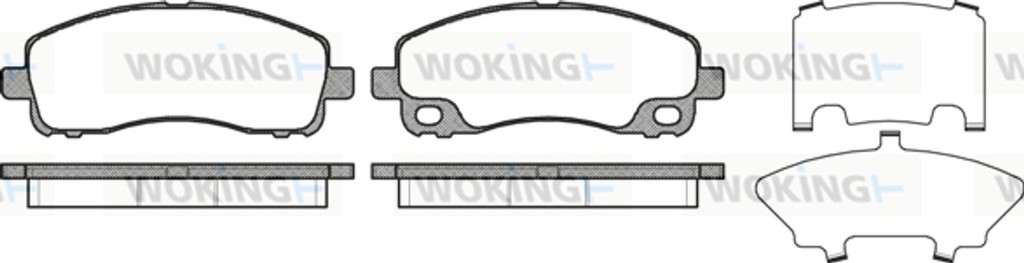 Woking Σετ τακάκια, Δισκόφρενα - P12383.00