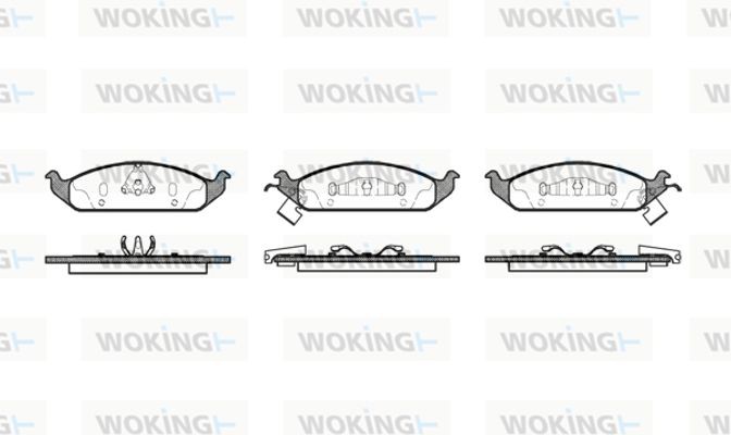 Woking Σετ τακάκια, Δισκόφρενα - P4703.02
