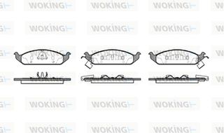 Woking Σετ τακάκια, Δισκόφρενα - P4703.02
