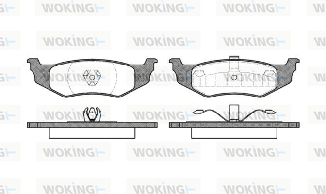 Woking Σετ τακάκια, Δισκόφρενα - P5823.00