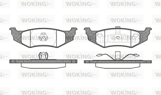 Woking Σετ τακάκια, Δισκόφρενα - P5823.40