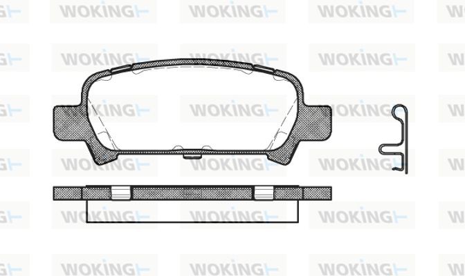 Woking Σετ τακάκια, Δισκόφρενα - P6293.02