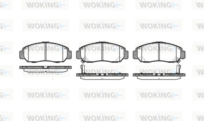 Woking Σετ τακάκια, Δισκόφρενα - P6473.12