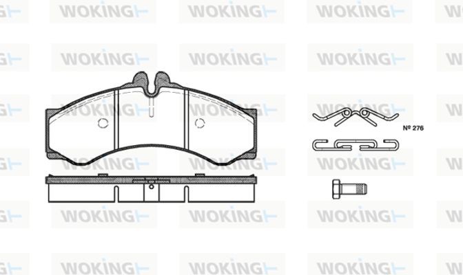 Woking Σετ τακάκια, Δισκόφρενα - P7143.00