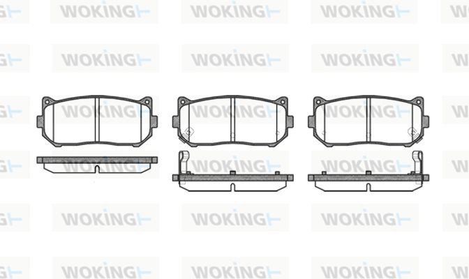 Woking Σετ τακάκια, Δισκόφρενα - P7493.02