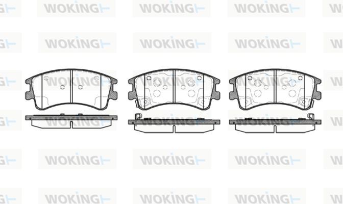 Woking Σετ τακάκια, Δισκόφρενα - P8703.02