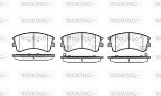 Woking Σετ τακάκια, Δισκόφρενα - P8703.02