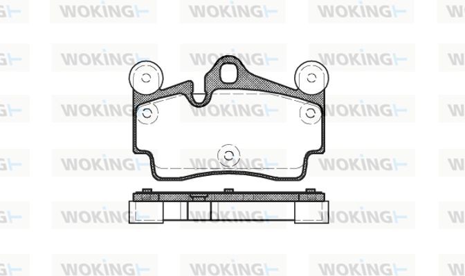 Woking Σετ τακάκια, Δισκόφρενα - P8963.00