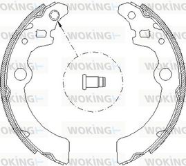 Woking Σετ Σιαγόνων Φρένων - Z4143.00