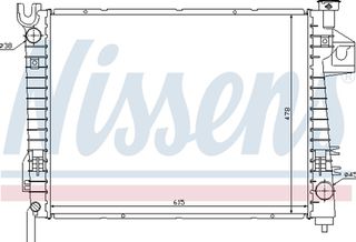 Nissens Ψυγείο, Ψύξη Κινητήρα - 69018