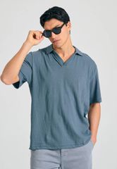 Funky Buddha Ανδρική Relaxed Fit Linen Blend Μπλούζα FBM011-012-11