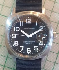 Ρολόι Χειρός Yves Bertelin Quartz, Στυλ Panerai, 44mm