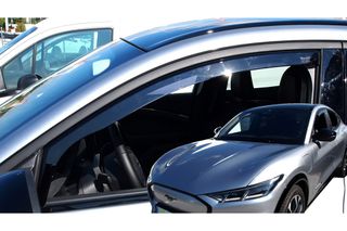 ΑΝΕΜΟΘΡΑΥΣΤΕΣ ΓΙΑ FORD MUSTANG MACH-E 5D 2020+ - ΑΥΤΟΚΙΝΗΤΟΥ ΑΠΟ ΕΥΚΑΜΠΤΟ ΦΙΜΕ ΠΛΑΣΤΙΚΟ HEKO - 2 ΤΕΜ.