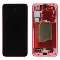 Samsung (GH82-36329G-PA) OLED Touchscreen (incl. pre-assembled frame) - Coral Red, Galaxy S25; SM-S931