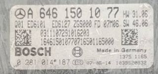Εγκέφαλος κινητήρα ECU Bosch Mercedes A6461501077-thumb-1