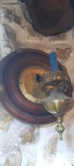κηροπήγια τοίχου δύο συλλεκτικά κομμάτια εποχής 1900 30 από μπρουτζο βαρη μασιφ ξύλο και Τσιγκο ΑΝ ΔΕΣΤΕ ΟΛΕς ΤΙΣ ΑΓΕΛΕΙΕ ΜΟΥ ΑΝ ΘΕΛΕΤΕ ...ΕΥΧΑΡΙΣΤΩ ΓΙΑ ΤΟΝ ΧΡΟΝΟ ΣΑς
