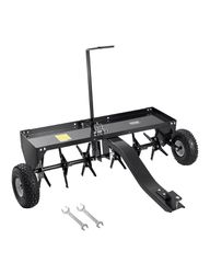 VEVOR 40" Tow Behind Plug Aerator with Universal Hitch Lawn Aerator Row Πίσω