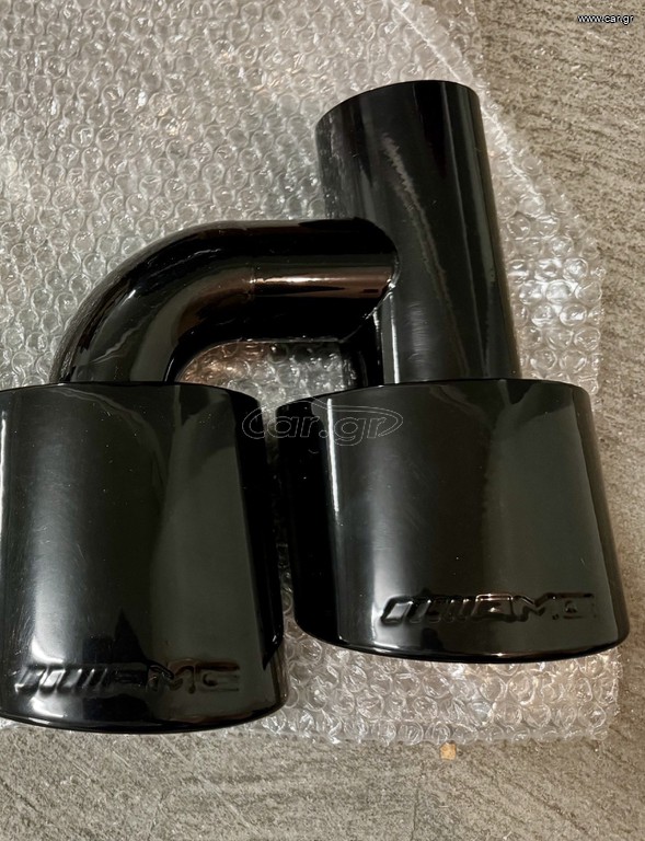Mercedes amg σετ c63/e63/cls63/ml63/slk 55/clk 63/c55 amg μαύρες μπουκες-απολήξεις εξάτμισης με λογότυπο σκαλιστό AMG  για w204-w212-r171-w211-w218-w219-w221-r230-w164-w203