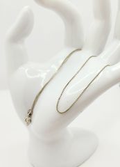 Vintage Ιταλίας ασημένια 925 αλυσίδα Box chain μήκους 40εκ Α9016 ΤΙΜΗ 30 ΕΥΡΩ